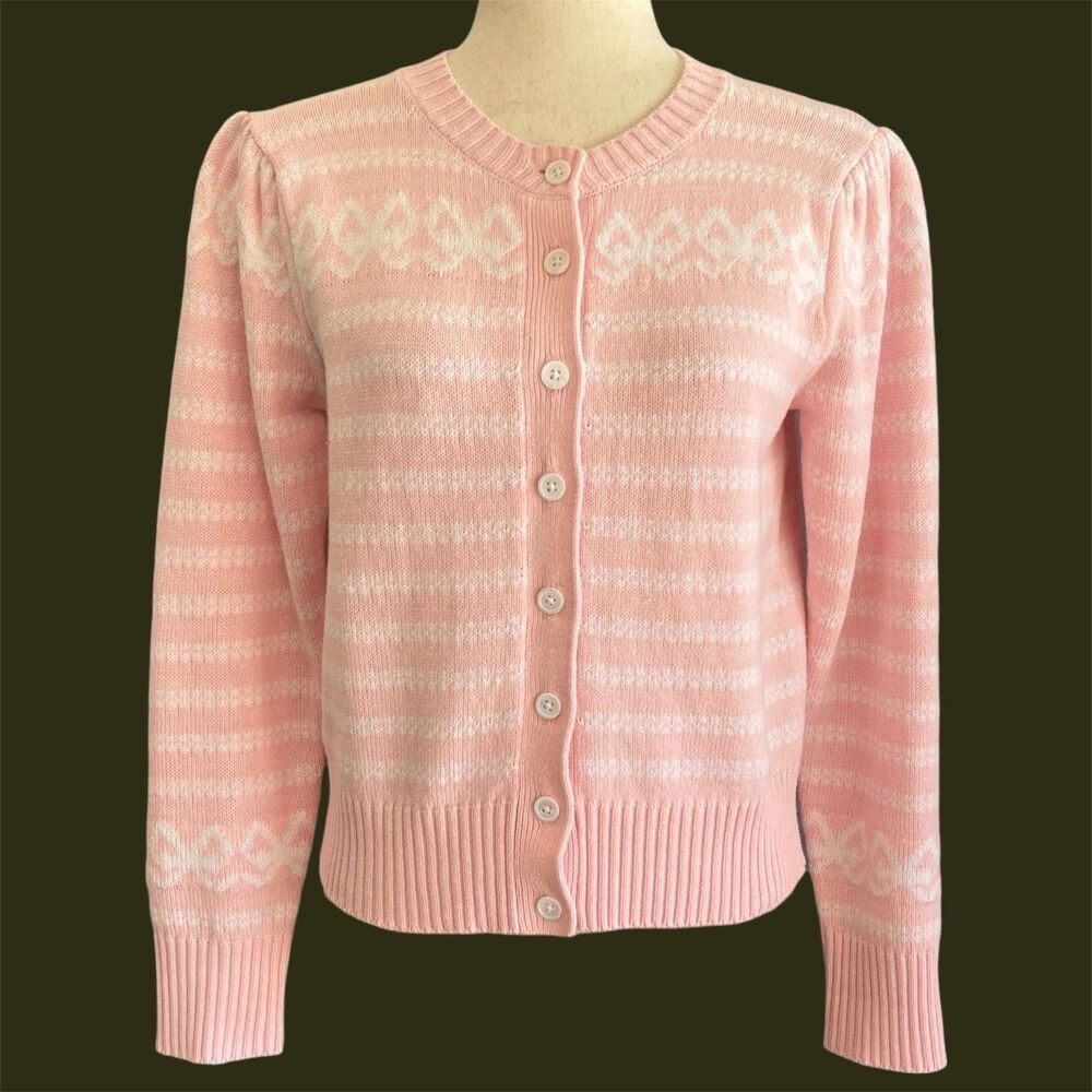 Palm Beach Lately x Sail to Sable Cardigan Sweater S Romantic Balletcore Preppy